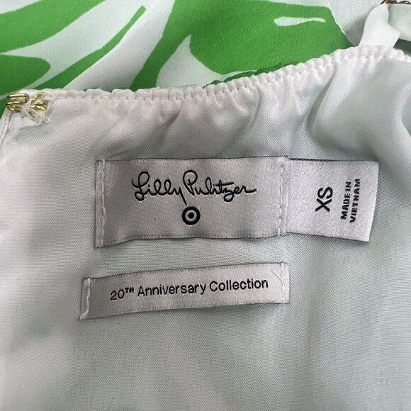 Lilly Pulitzer x Target Jumpsuit XS Green Palm Boom Boom, Wide Leg Preppy - Picture 5 of 16